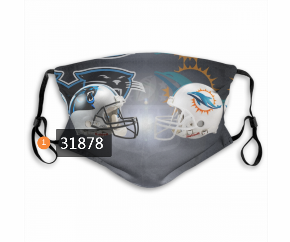 NFL Miami Dolphins 742020 Dust mask with filter->nfl dust mask->Sports Accessory